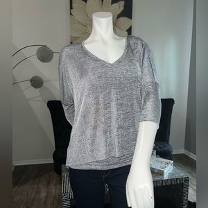 Silky Silver Blouse